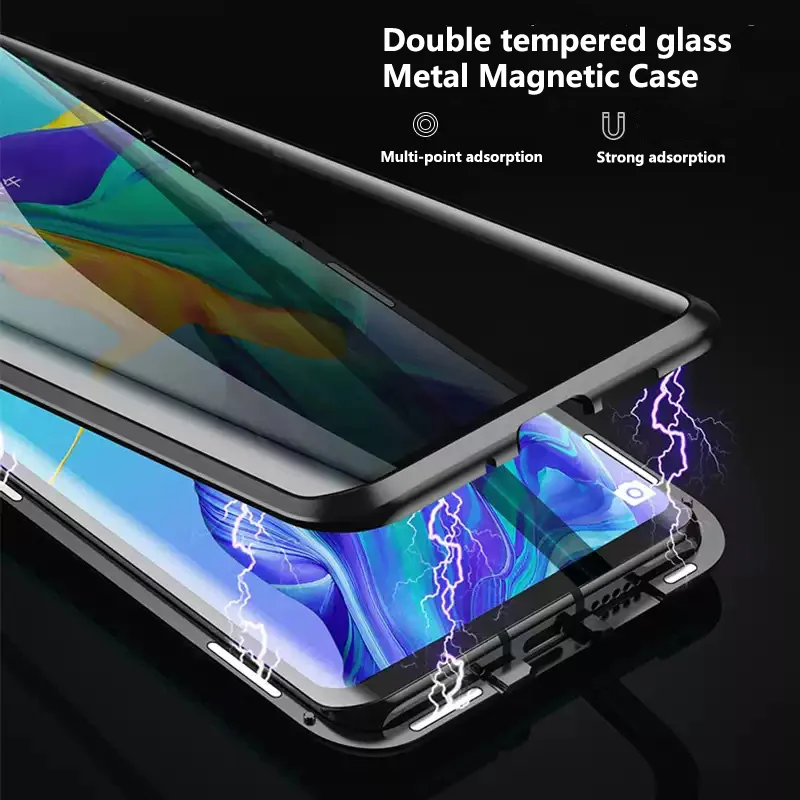 Защитный чехол с магнитным стеклом для Huawei P 30 20 Pro Mate Honor | Мобильные телефоны и