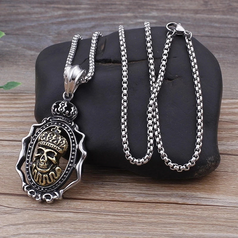 Европейская и американская модная властная цепь подвеска из титановой стали