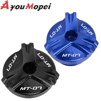 motorcycle engine oil filler cup plug cover cap screw for yamaha mt07 mt 07 fz07 mt 07 2014 2015 2016 2017 2018 2019 2020 2021