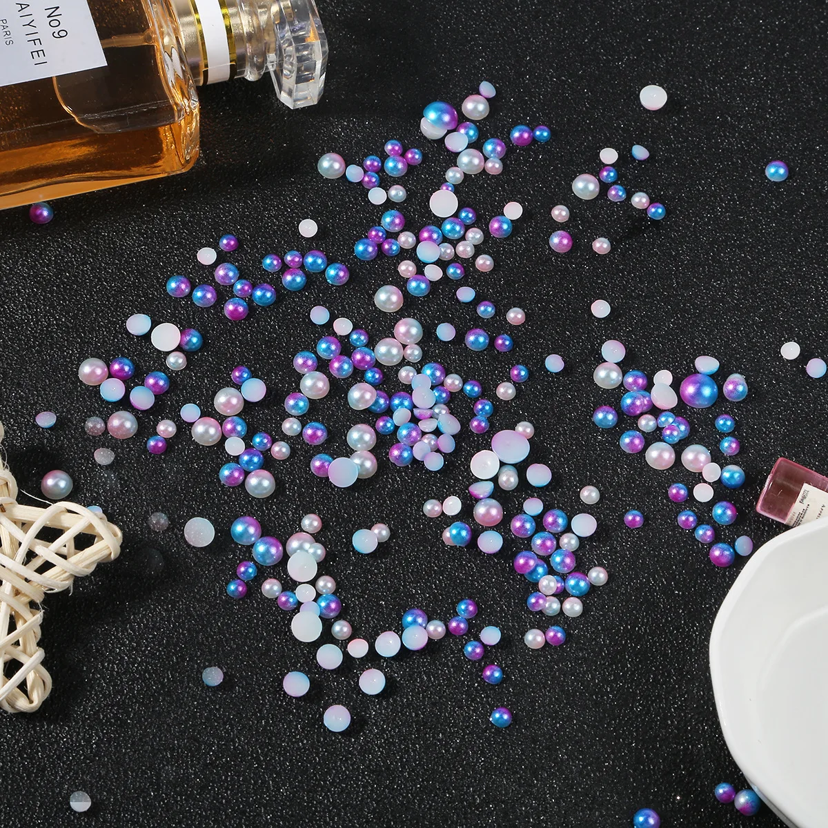 

3/4/5/6/8mm ABS Imitation Pearls Beads Half Round Flatback Pearls Loose Spacer Beads for DIY Craft Handmade Jewelry Making