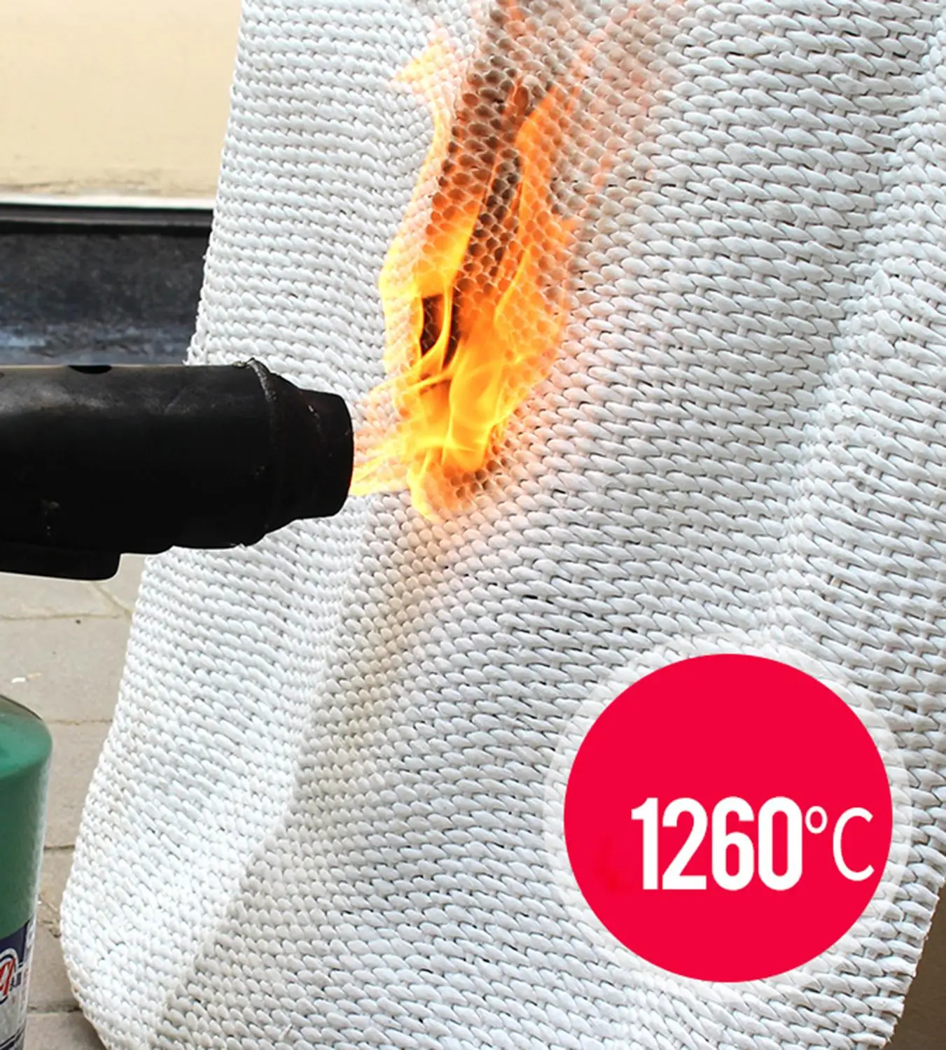 1Mx1M thickness 2MM Ceramic fiber cloth high temperature resistant heat insulation cloth fire curtain flame retardant