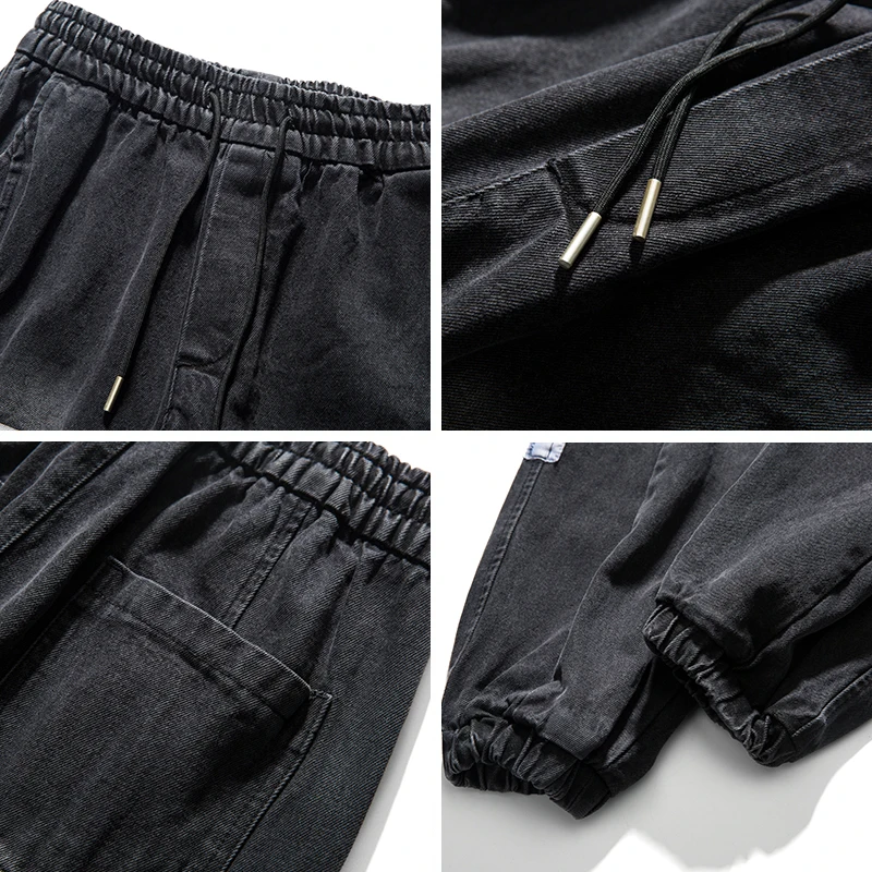 

KB New Men Japanese Fashion Brand Work Top Design Washed Jeans For Men Women Cargo Jeans Harlan Trousers Pants
