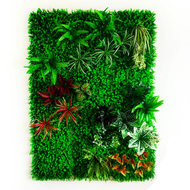 

DIY Plastic Moss Lawn Artificial Green Plants Grass Flower Wall Wedding Party Window Backdrop Photo Prop Garden Decor Vines