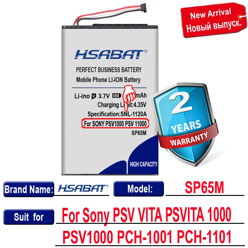 HSABAT 0 цикл 3750 мАч SP65M Аккумулятор для Sony PSV VITA ITA 1000 psv Фотогалерея|Батареи| |