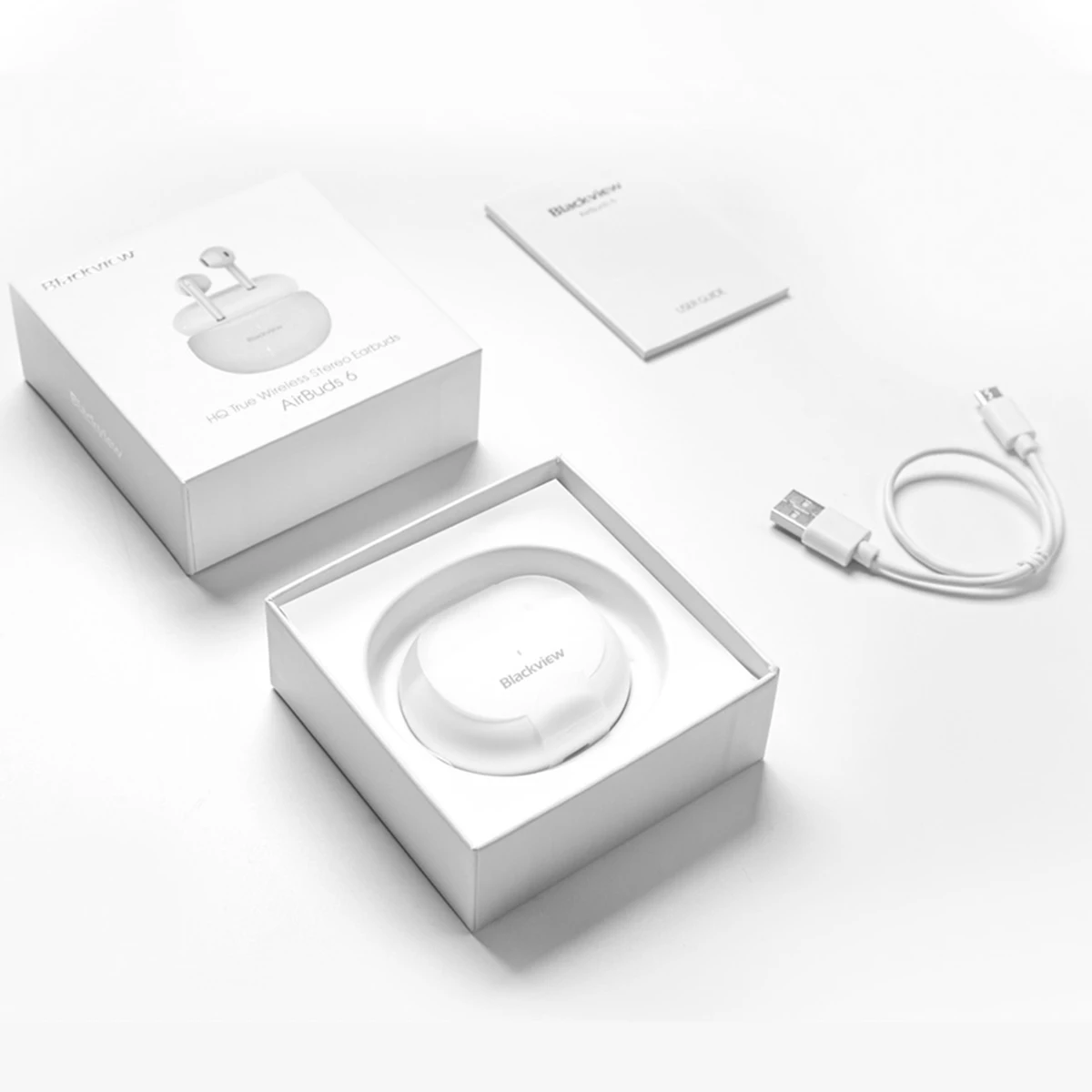 Водонепроницаемые TWS наушники Blackview AirBuds 6 IPX7 настоящие Беспроводные