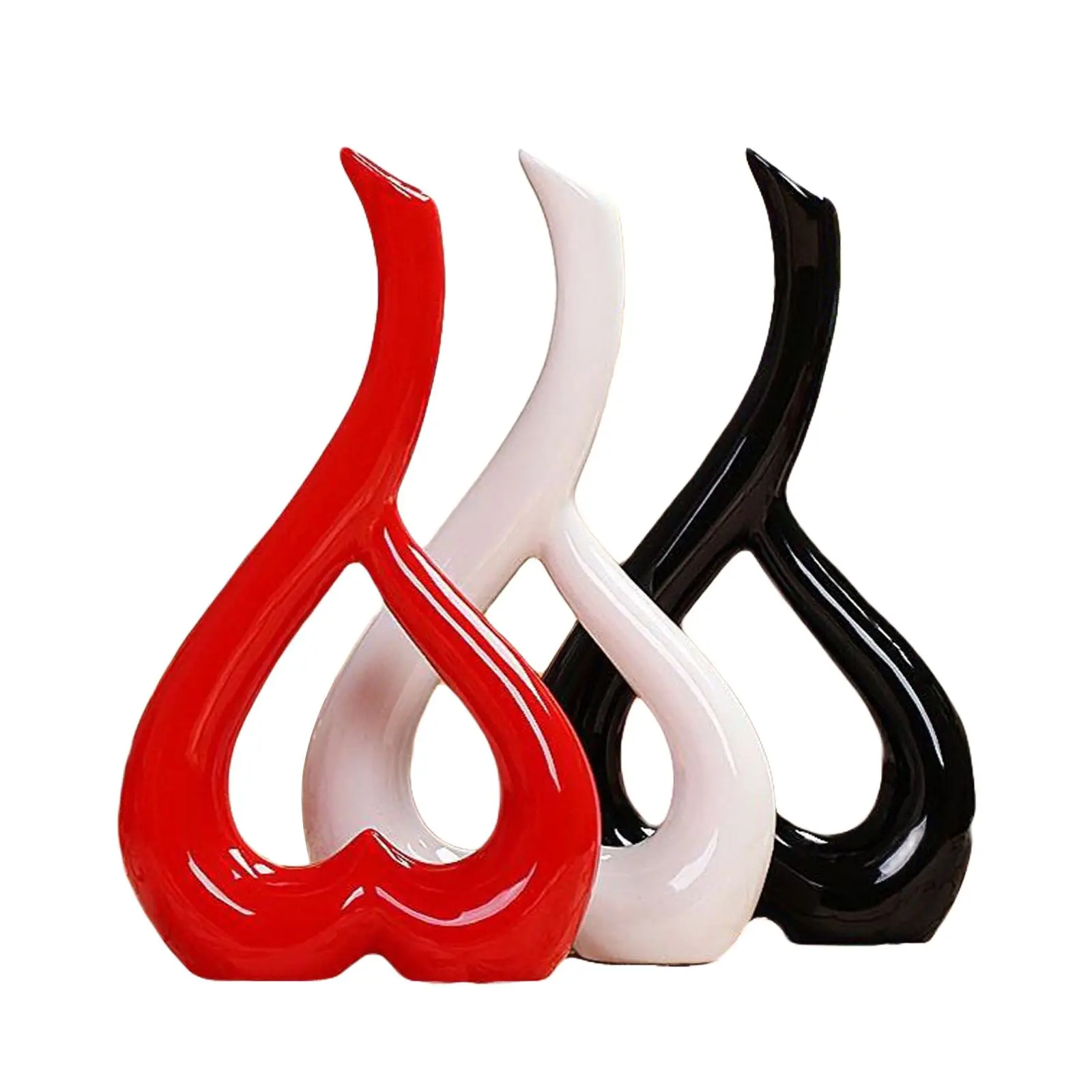 Цветочный горшок домашняя однотонная ваза в форме сердца декоративная посуда