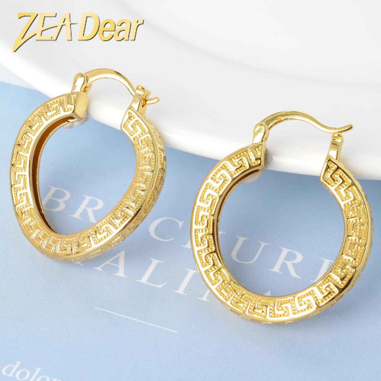 

ZEADear Jewelry Earrings New Hot-Selling Earrings Copper Hoop Earrings For Women Lady Daily Wear Party Wedding Gift Classic