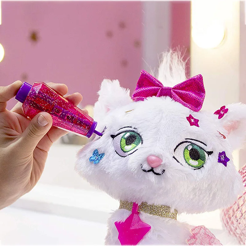 Мерцающие звезды желейные бобы кошка плюшевые куклы аксессуары для детей сделай