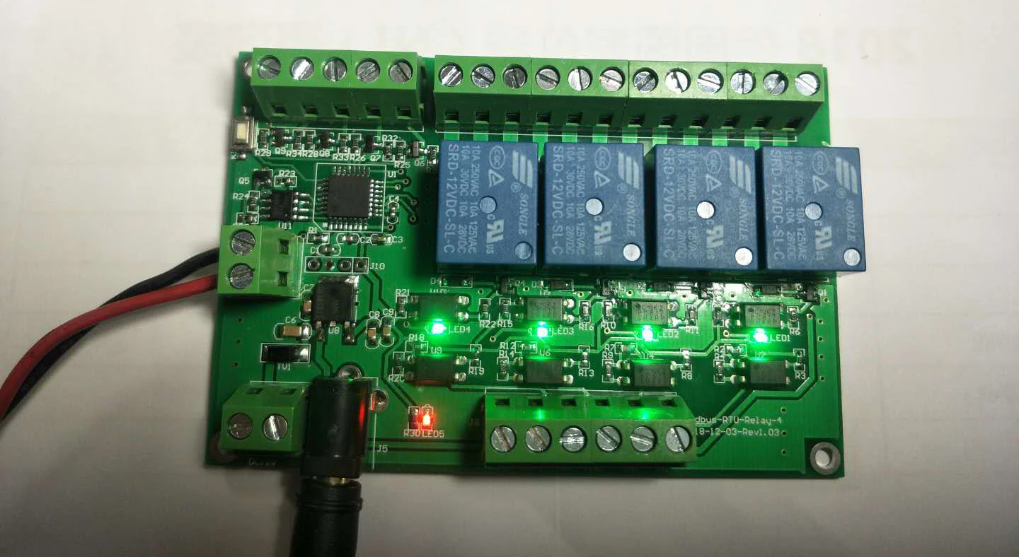 RS485 Relay Module / 4 Digital Inputs Outputs PWM ModBus-RTU Protocol | Бытовая техника