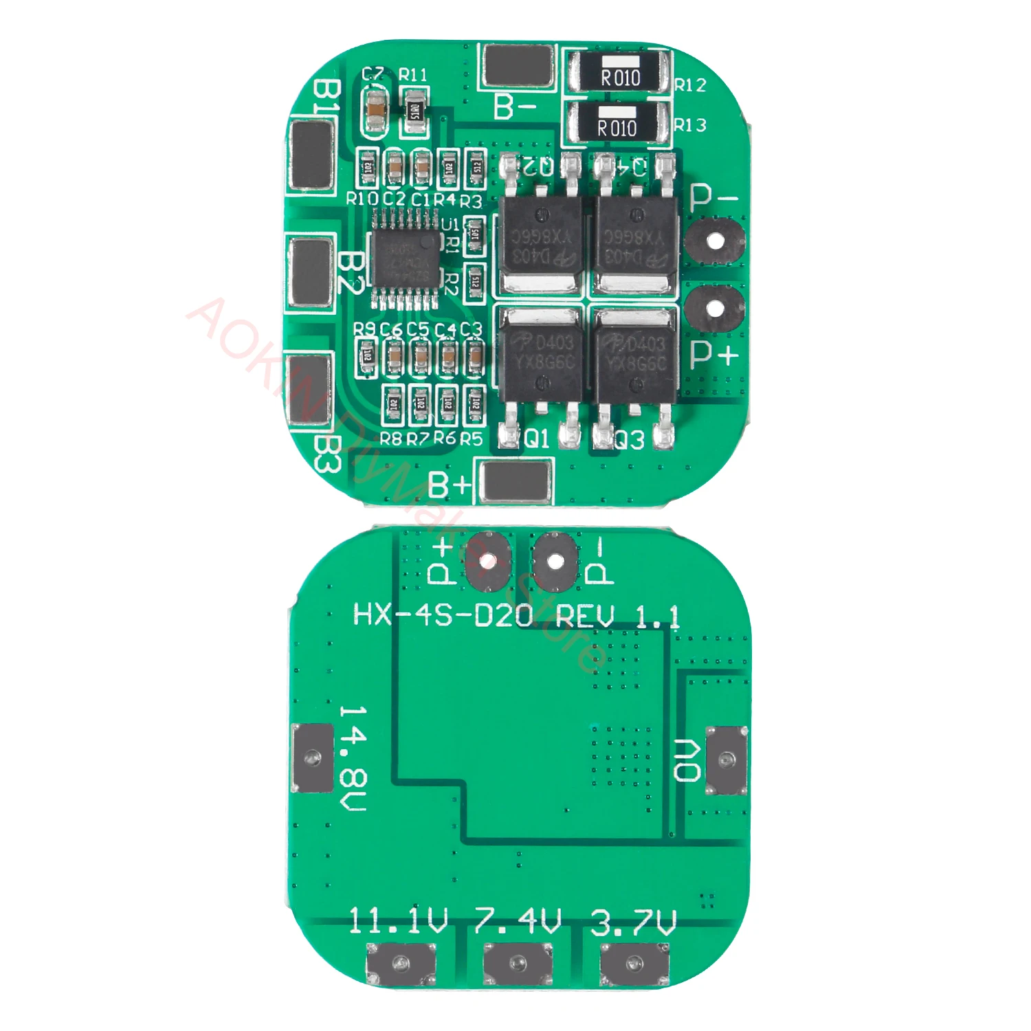 4S 14.8V / 16.8V 20A peak li-ion BMS PCM battery protection board bms pcm for lithium LicoO2 Limn2O4 18650 li battery