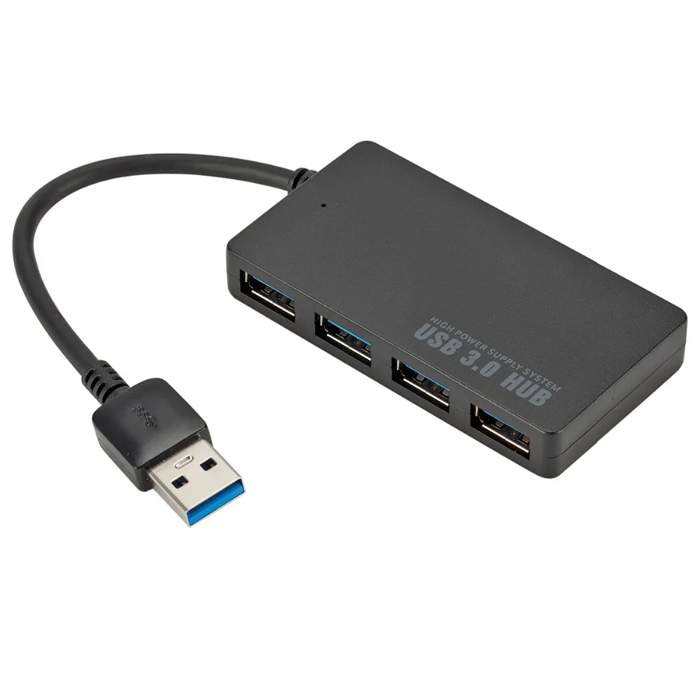 Высокоскоростная синхронизация 5 Гбит/с Скорость 4-Порты и разъёмы USB 3,0 Портативный компактный концентратор адаптер для ПК ноутбук компьютер перекачивающий рукав высокого качества