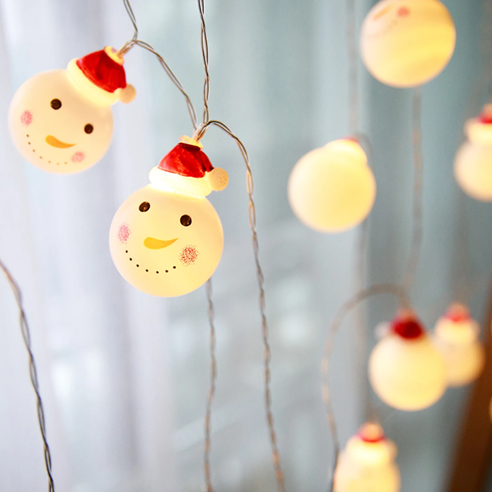 

Christmas Snowman Stars Lantern String Light LED Lamp Party Prop Xmas Tree Decor Navidad Christmas Decorations Ornament New Year