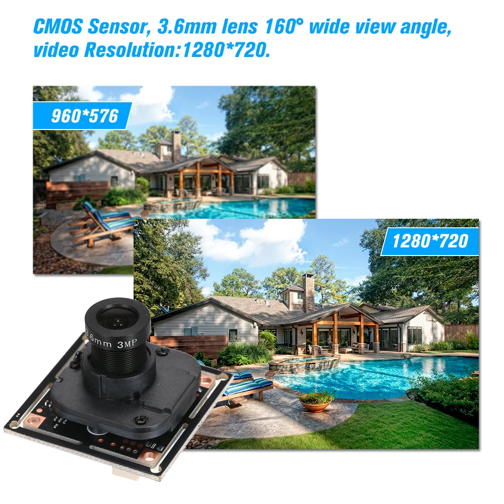CCTV AHD камера Модуль 3 6 мм 720P 100 мегапиксельная DIY PCB Плата Поддержка XVI для мини PAL