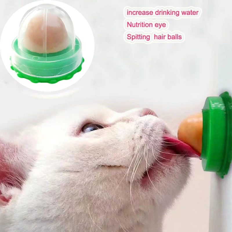 

Healthy Cat Catnip Snacks Catnip Candy Licking Nutrition Energy Ball Kitten Toy High Quality Pet Product Candy Fixed 5Pcs