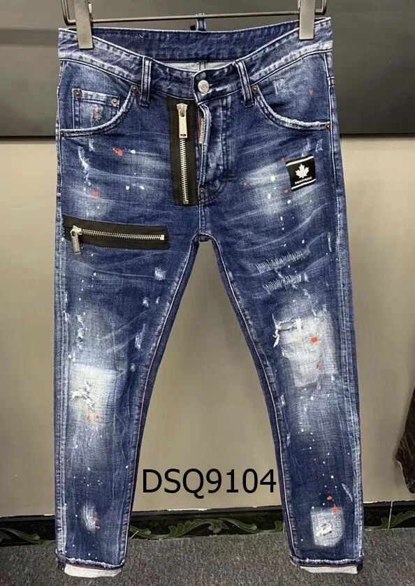 

Классические хлопковые джинсы 100% IT (происхождение), Аутентичные, DSQUARED2, ретро, итальянский бренд, женские/мужские джинсы, локомотивы, джинсы ...