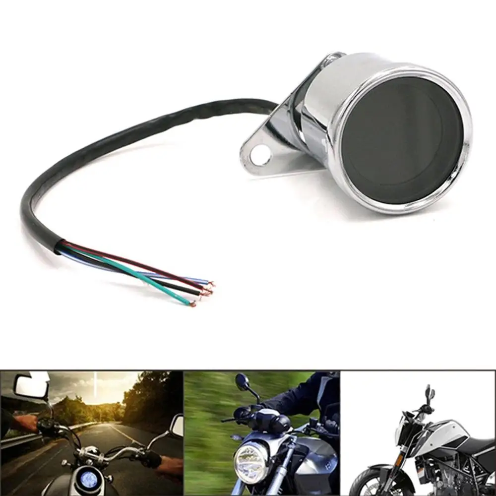 Универсальный мотоцикл цифровой спидометр Ретро ЖК одометр кафе гонщик Тахометр