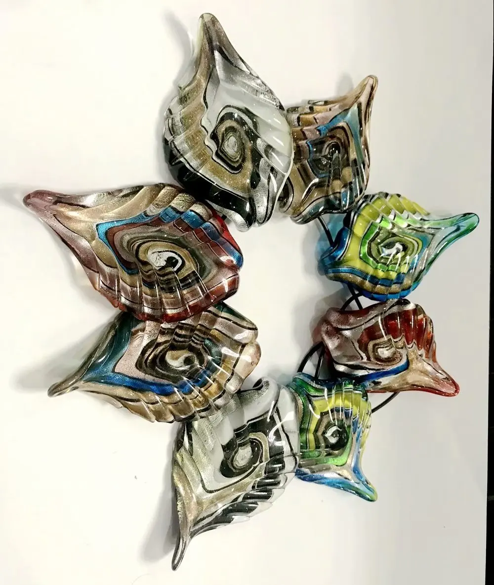 

8 шт. ручная работа этническое стекло модное вдохновение искусство глазурь Vogue Pendent