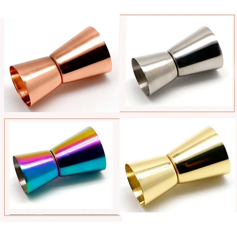 

15ml-30ml Cocktail Bar Jigger Stainless Steel Japanese Design Jigger Double Spirit Measuring Cup Bar Accessories Home Bar