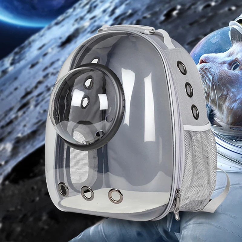 

Outdoor Out Pet Backpack Breathable Cat Bag Portable Pet Cat Bag Pet Supplies Transparent Backpack