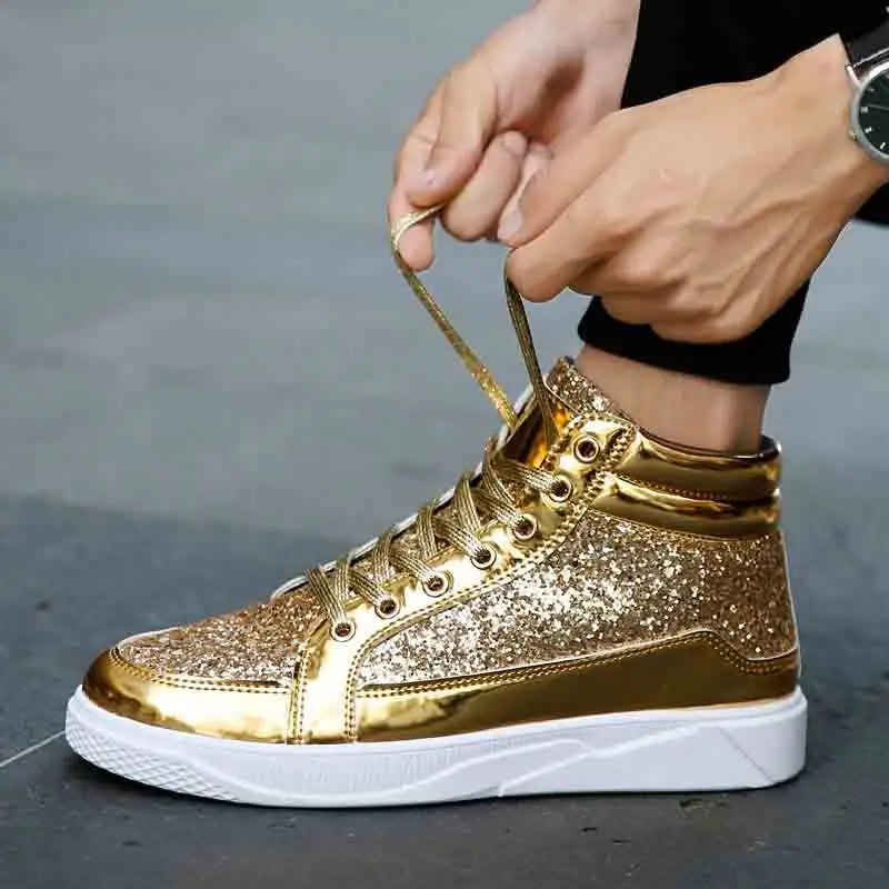 

New trend high top Korean stage shoes