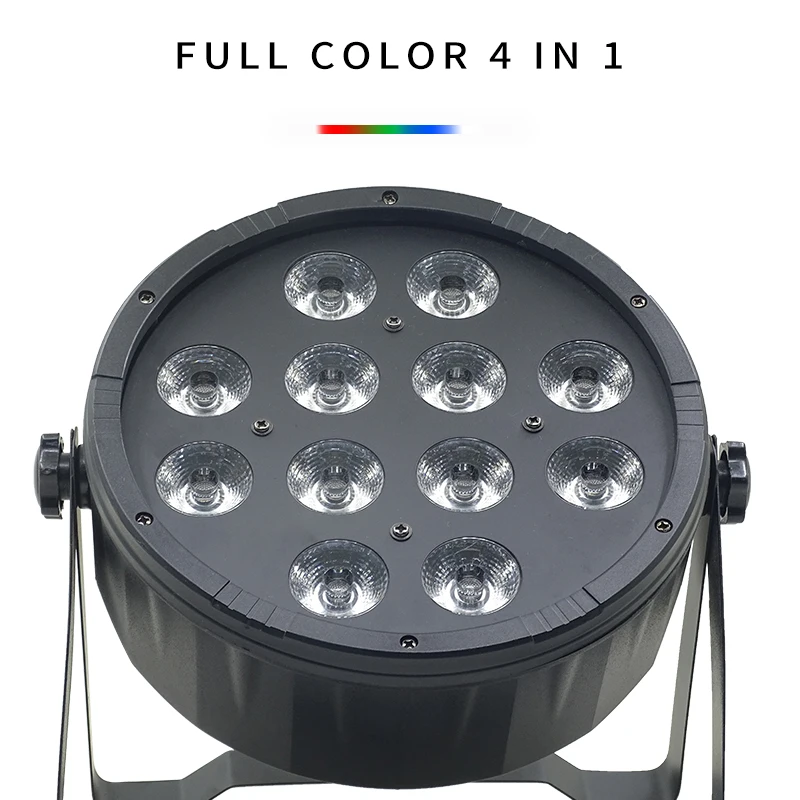 2pcs/lots 12x12W led Par lights RGBW 4in1 12*12w ABS material flat par dmx512 disco professional stage dj equipment | Освещение
