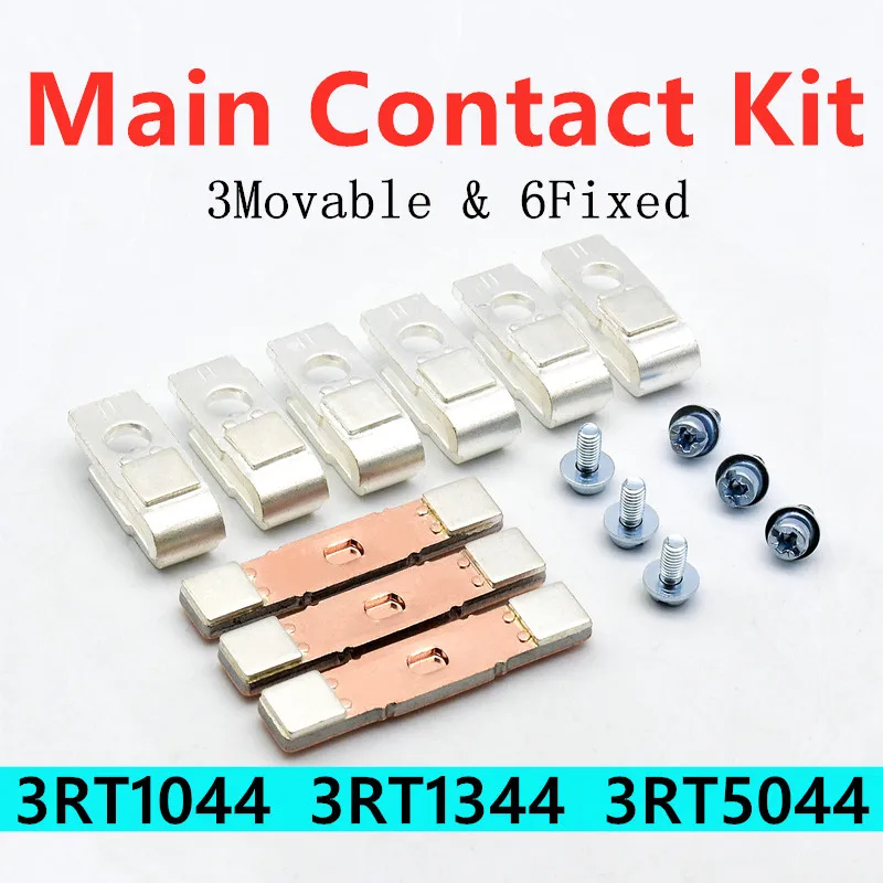 Kit de Contato Principal para 3rt1044 3rt5044 3rt19446a Contator Acessórios 3rt1344 em Movimento e Kit de Substituição de Contatos Fixos
