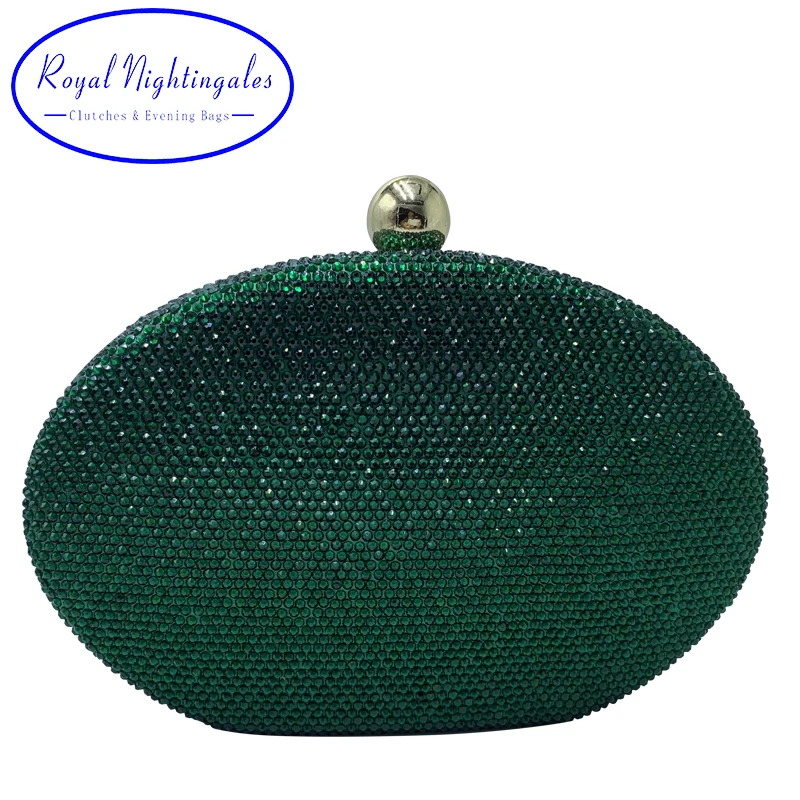 Королевские ночные ручки овальная женская сумочка сумка клатч с кристаллами