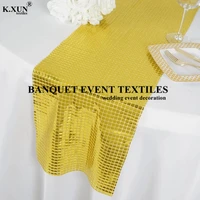 hot sale square sequin table runner for wedding tablecloth event party decoration