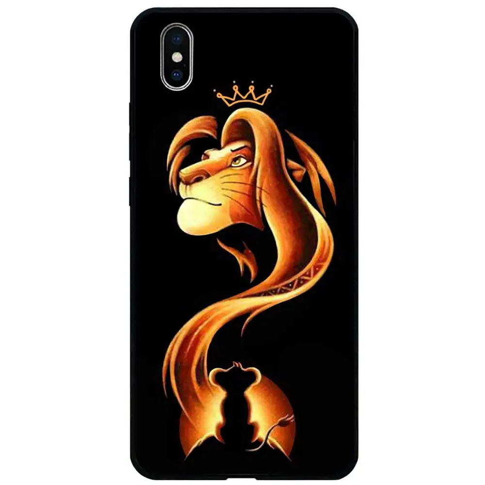 P0223N Милый мультяшный силиконовый чехол для iphone xr x xs max 8 plus 7 7plus 6 6s 11 pro max THE LI0N KING анти-осень мягкий чехол на заднюю панель телефона - Цвет: P0223N