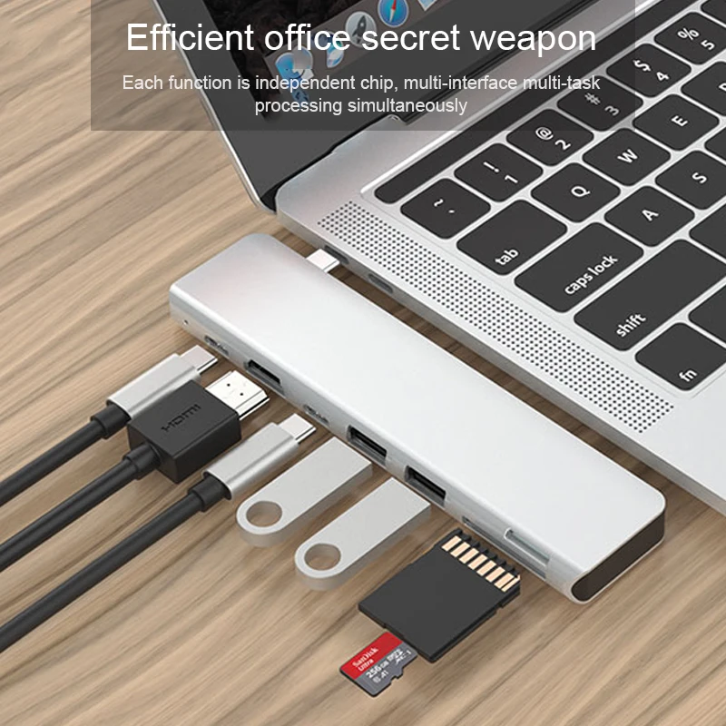 BKSCY USB C концентратор к HDMI type Hdmi 3 0 SD TF кардридер для Macbook huawei mate20 P30 glaxy S9 USB-C |