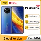 Глобальная версия POCO X3 Pro 8 Гб 256 ГБ NFC 120 Гц частота обновления 5160 мАч батарея поддерживает быструю зарядку 33 Вт экран 6,67 дюйма игровой телефон