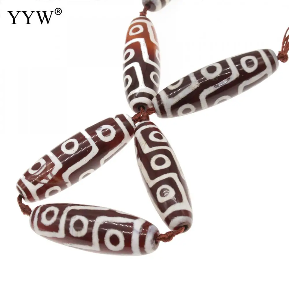 

Vintage 6PCs/StrandNatural Tibetan Agated Dzi Beads Good Quality Loose Stone Beads for DIY Bracelet Necklace Jewelry Making