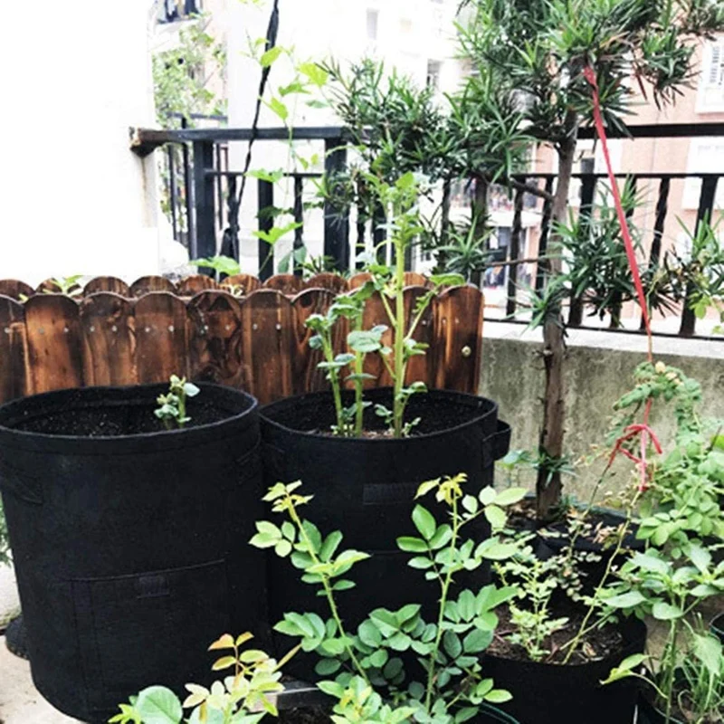 Home Balcony Garden Plant Bag Vegetables Growing Container for Potato Cultivation Grow Bags | Дом и сад