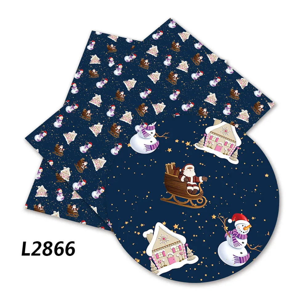 140 см * 50 мультфильм Рождество печатных полиэстер ткань хлопок Лоскутные