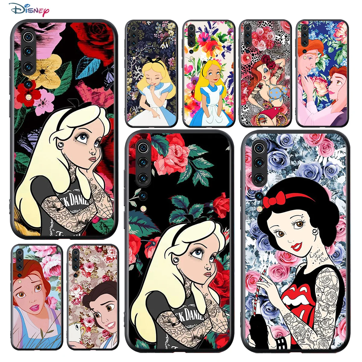 

Disney Cartoon Animation Alice Princess For Xiaomi Mi Note 11i 11 10T 10 Ultra 9T 9 SE 8 Lite Pro 5G TPU Silicone Phone Case