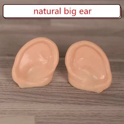 natural big ear Blyth Doll Ears for Blyth Doll Icy Doll White Natural Tan Dark and Super Black Skin Only Ears No Doll Children Toys for Girls - Цвет: natural big ear