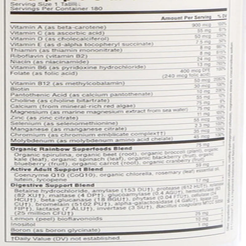 

Active Adult 50+, Antioxidants, 180 pieces