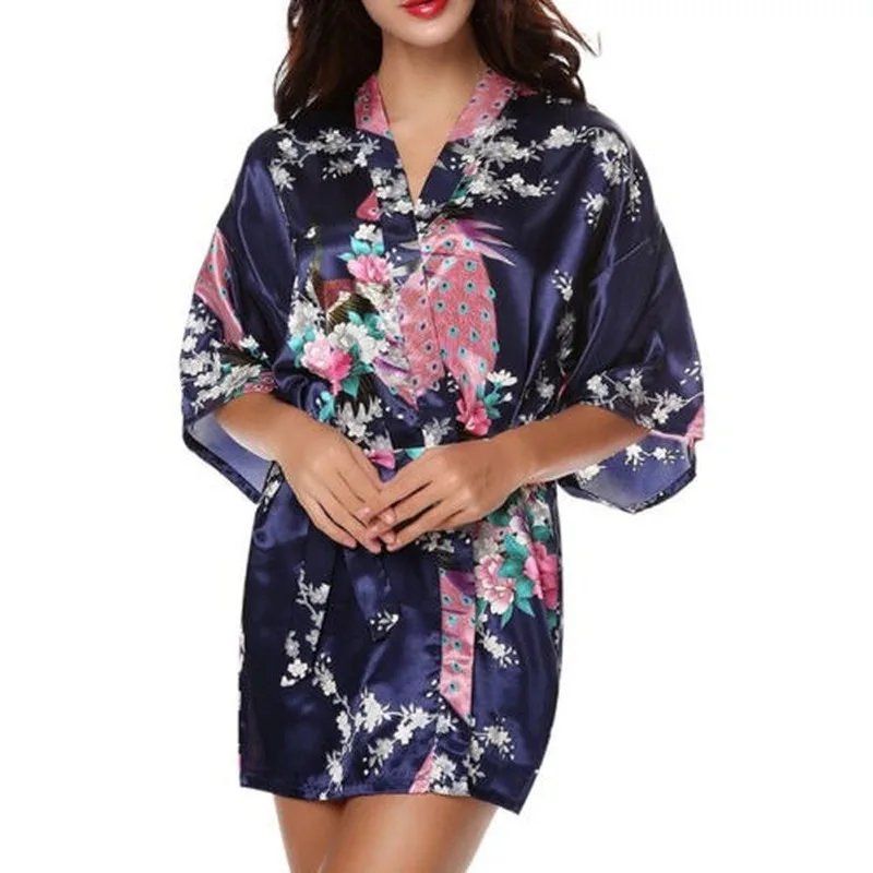 

Women Ladies Kimono Robe Dressing Gown Bridesmaid Bridal Bathrobe Sleepwear New