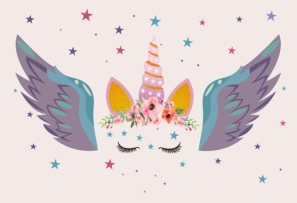 Фоны для фотосъемки в стиле Юникон детского душа реквизит фотостудии фон