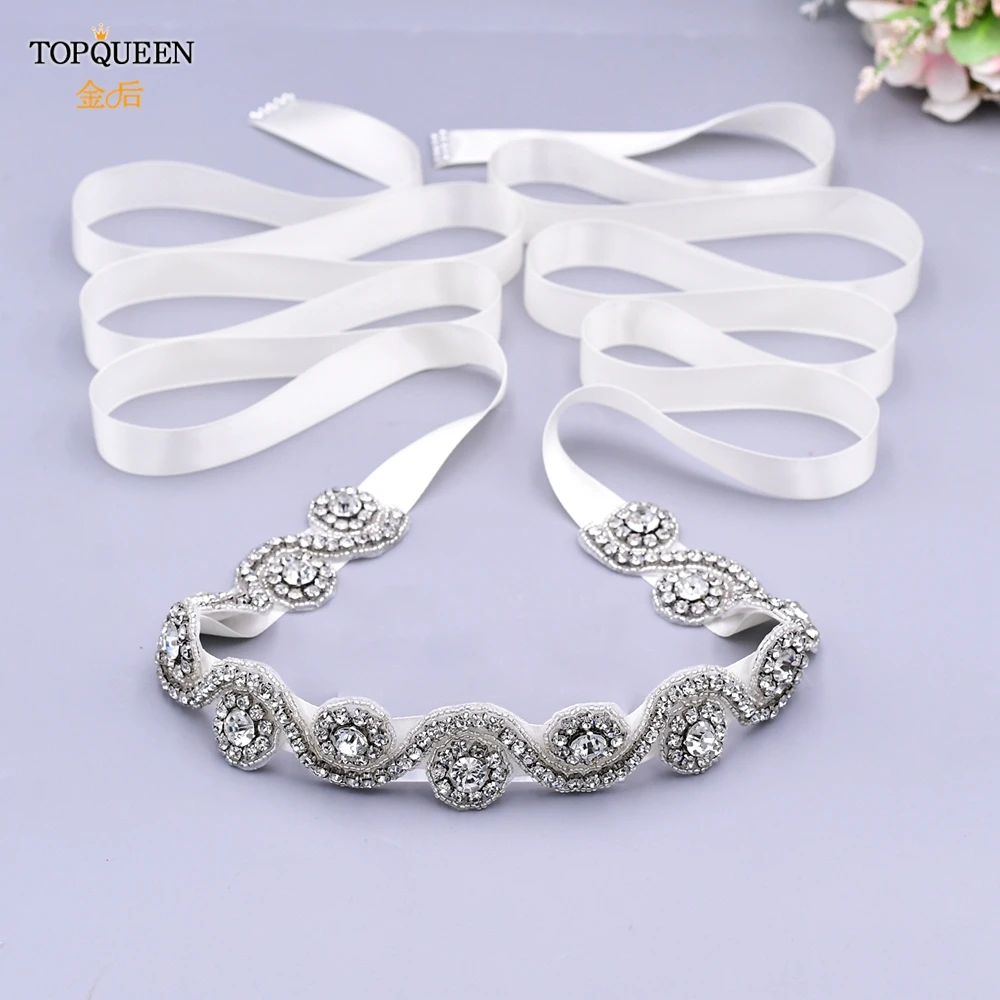 TOPQUEEN S10 алмазные пояса для женщин Свадебные ремни невесты хрустальные стразы