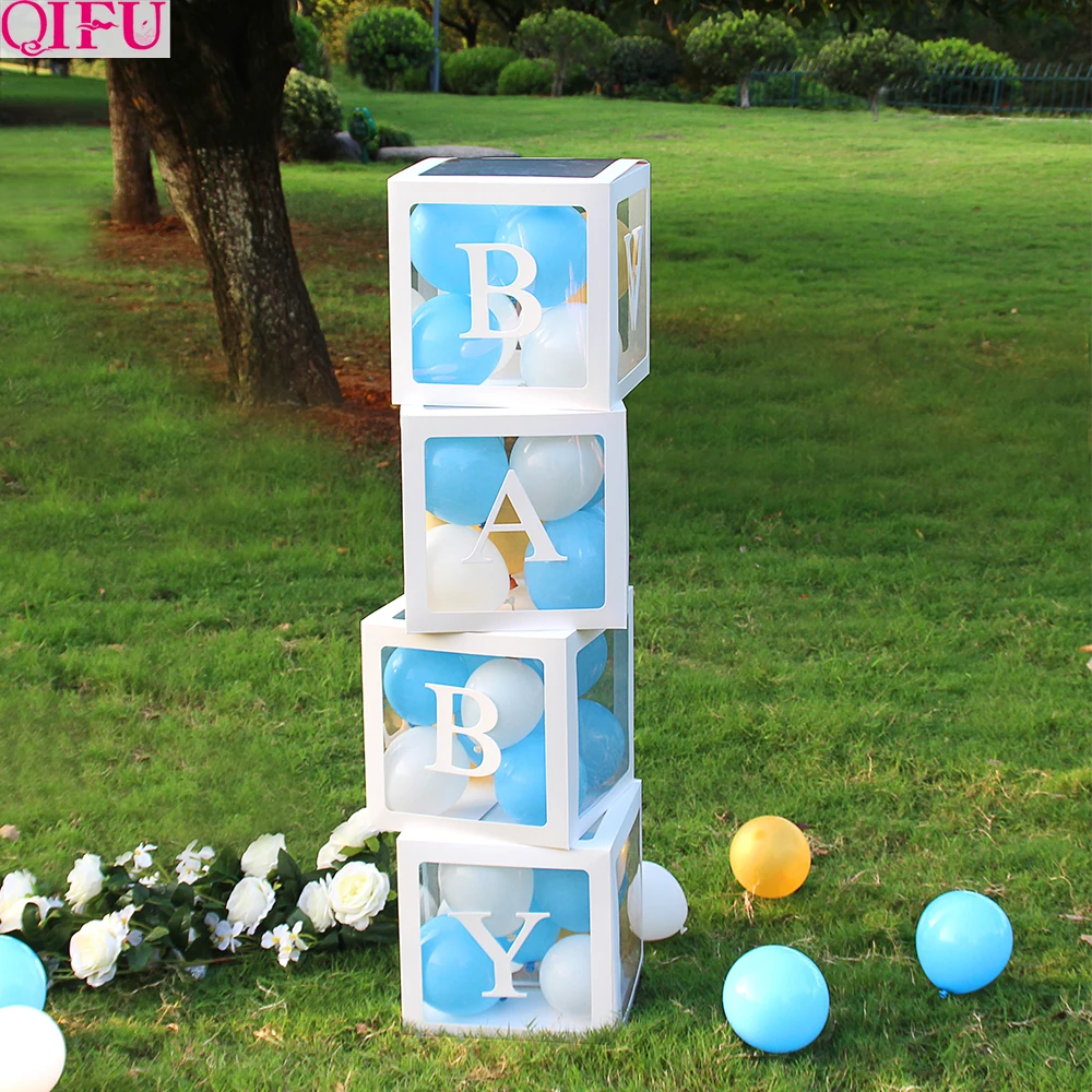 

Transparent Box DIY letter Balloon Baby 1st Birthday Balloons 1st Birthday Decorations Baby shower Party Baloon 2 Years Birthday