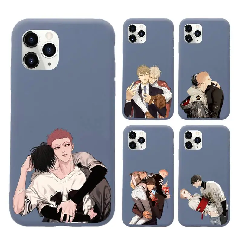 

19 Days Comics Phone Case Blue Candy Color for iPhone 11 12 mini pro XS MAX 8 7 6 6S Plus X SE 2020 XR
