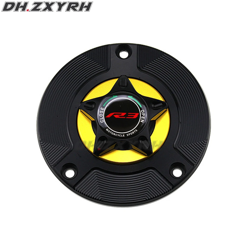 Аксессуары для мотоциклов крышка бензобака алюминиевая CNC YAMAHA YZF R3 YZFR3 YZF-R3 2015-2017