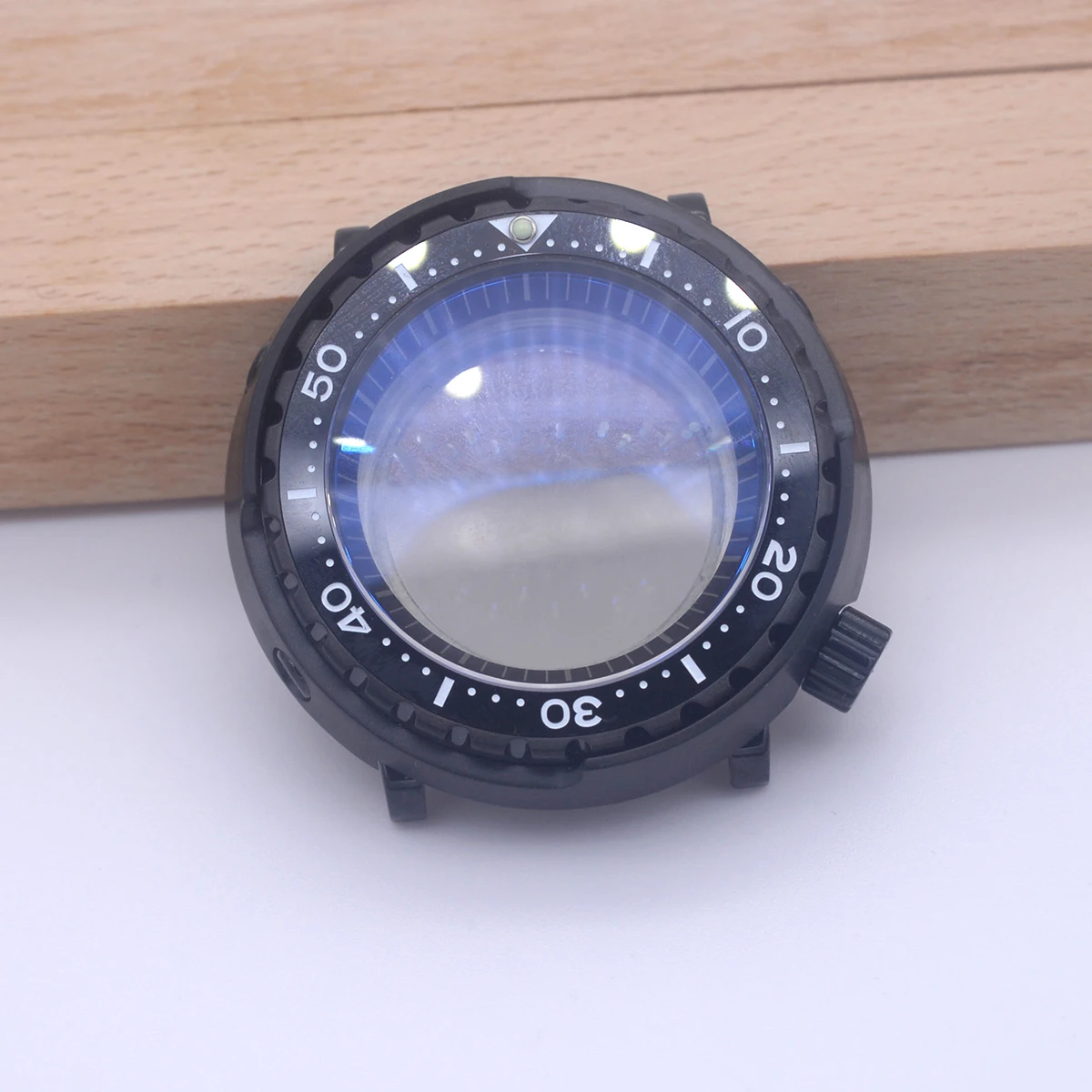 

Black Watch Case Ceramic Bezel insert For NH35 NH36 Seiko SKX007 SKX009 Automatic Movement Sapphire Glass Water Resistance Case
