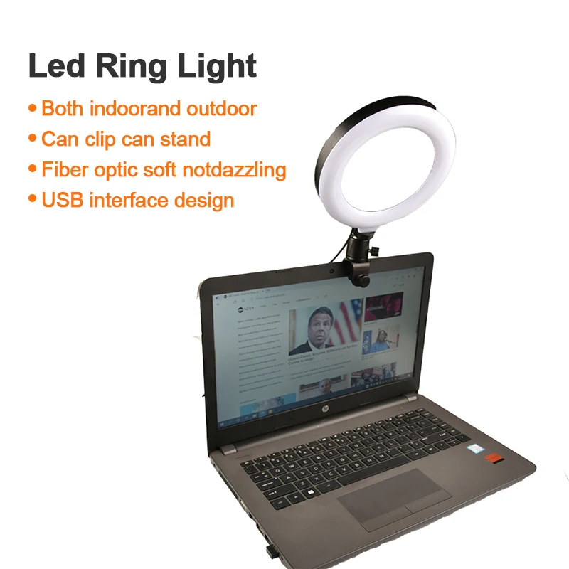 

LED Ring Record Photography Video Light Set Selfie Ring Light Supplementary Lighting Night Darkness Selfie Enhancing Fill Light