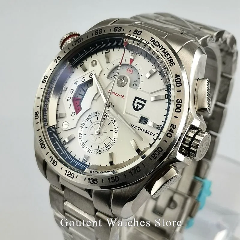 PAGANI Дизайн спортивные часы с хронографом мужские reloj hombre кварцевые наручные Relogio