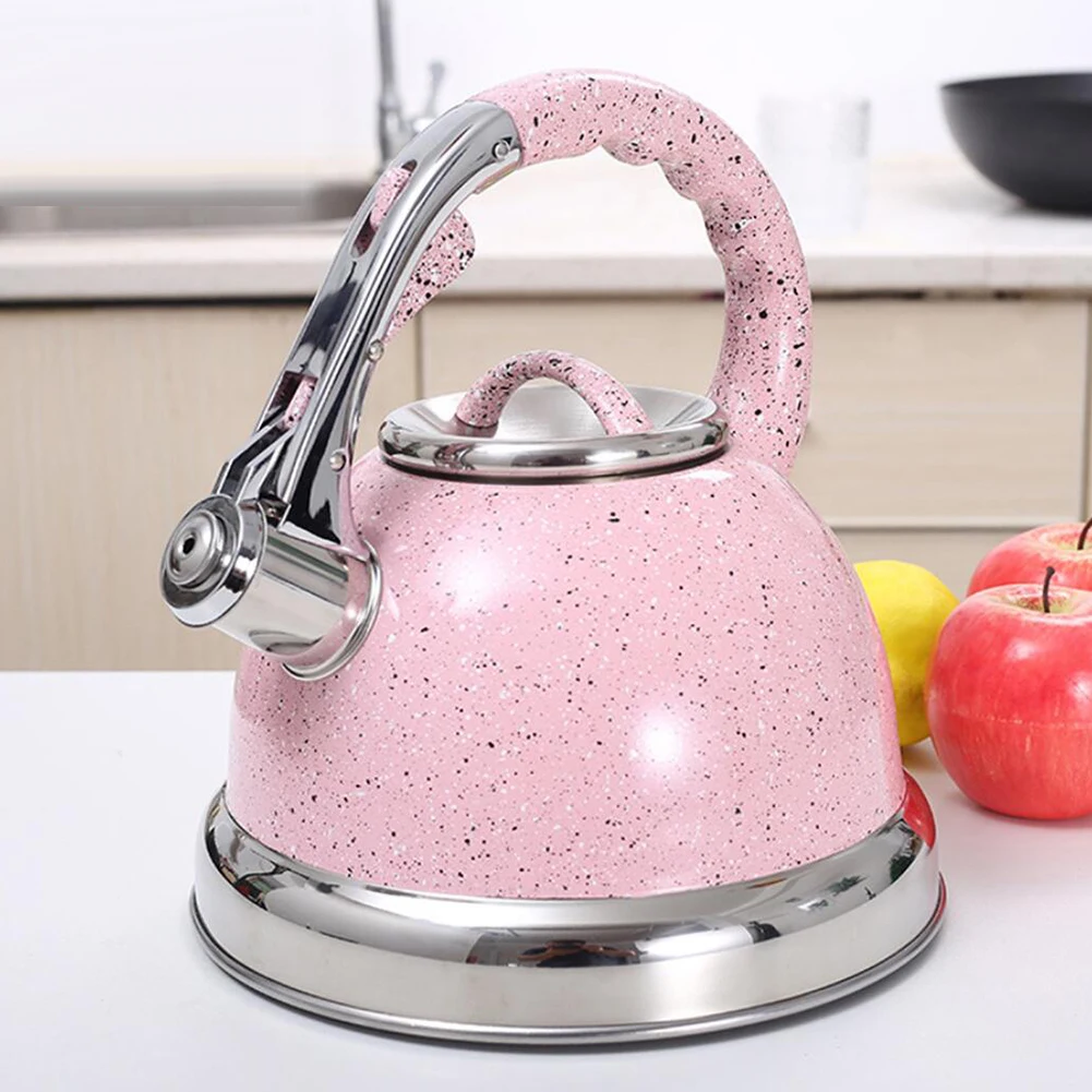 Чайник со свистком Нержавеющая сталь чайник с газовой плитой городская Bouilloire 3.5L