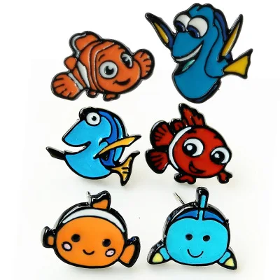 Модные Аниме фигурки героев мультфильма Disney фурнитура Немо Детские аксессуары