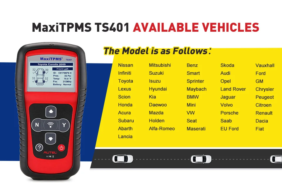 Autel MaxiTPMS TS401 TPMS инструмент переобучения сброса для TPMS датчик переобучения с поддержкой программирования автомобиля диагностический инструмент