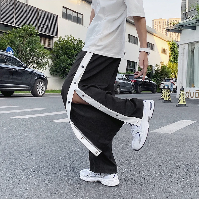 Женские свободные брюки в корейском ретро стиле с эластичной резинкой на талии